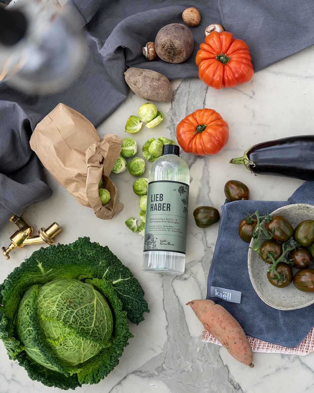 Natürlicher Grill- und Gartengeräte Reiniger