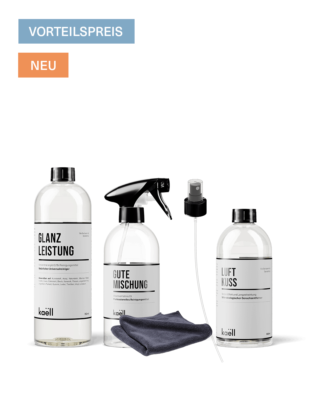Luftkuss Reiniger Set