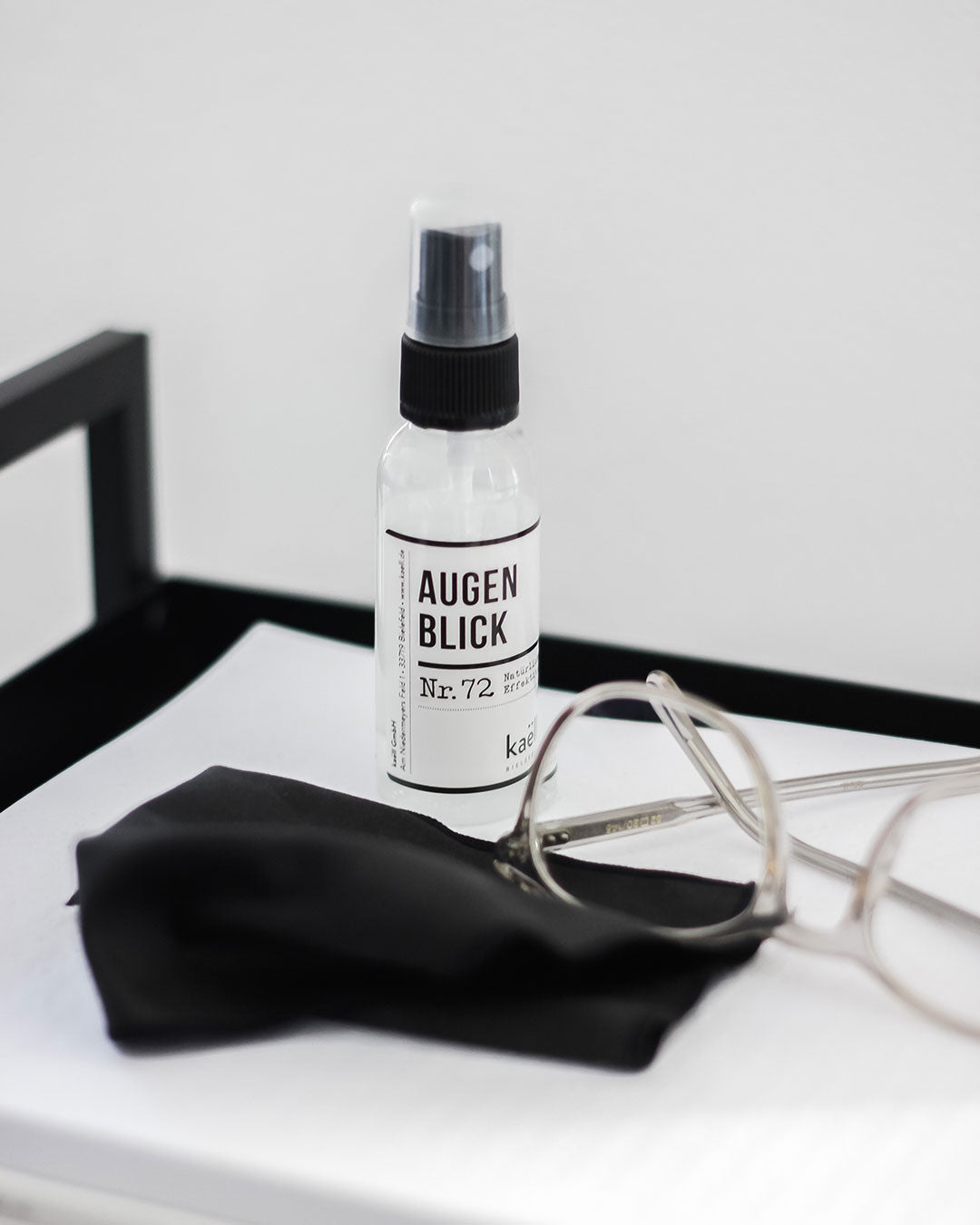 Natürlicher Brillenreiniger + Tuch